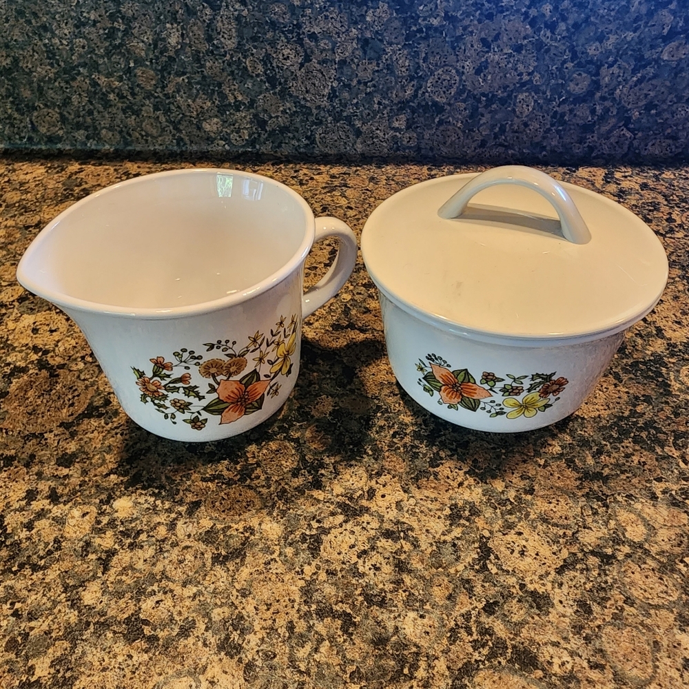 Corelle Indian Summer Cream & Sugar Set